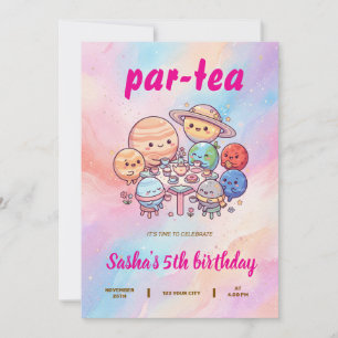 Kids Cartoon Themed Birthday Invitation