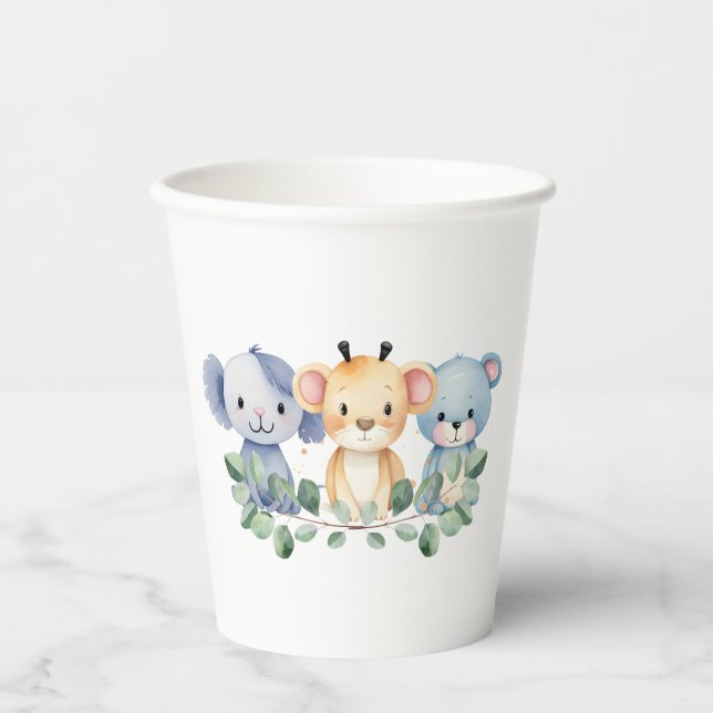 Kids Celebrations Baby Animals Paper Cups (Front)