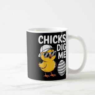 Kids Chicks Dig Me Happy Easter Boys  Coffee Mug