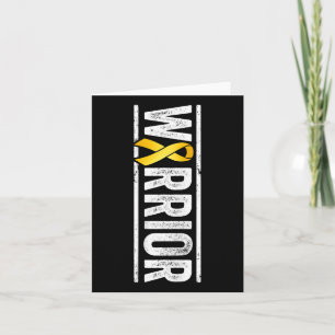 Kids Childhood Cancer Warrior Pediatric Golden Awa Card