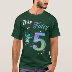 Kids Children's birthday 5 years fairy  T-Shirt