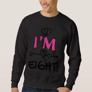 Kids Children's Birthday 8th Birthday Ich Bin Ach Sweatshirt