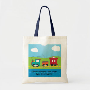 Kids Choo Choo Train Caboose Tote Bag