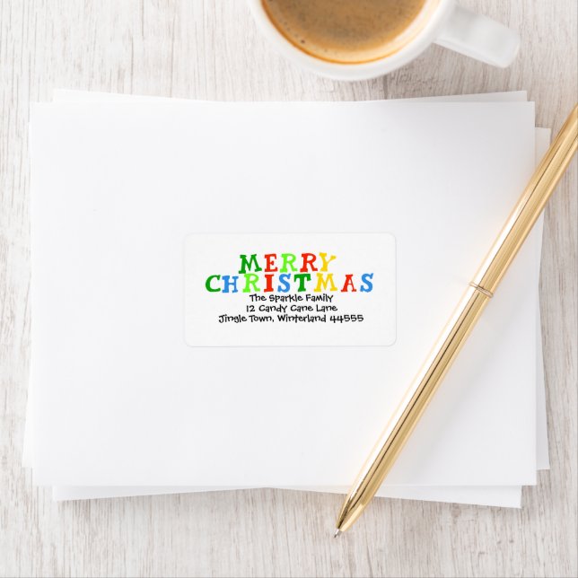Kids Christmas Address Label (Insitu)