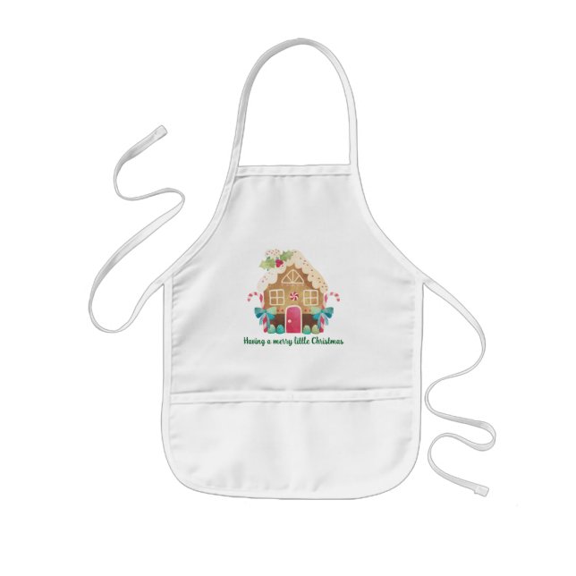 Kids Christmas Apron, Little Chef Apron (Front)