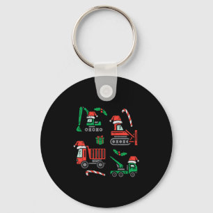 Kids Christmas Construction Vehicles Truck Xmas Bo Keychain