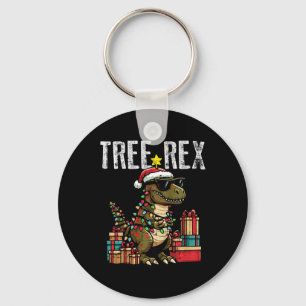 Kids Christmas Dinosaur Tree Rex Xmas Trex Toddler Keychain