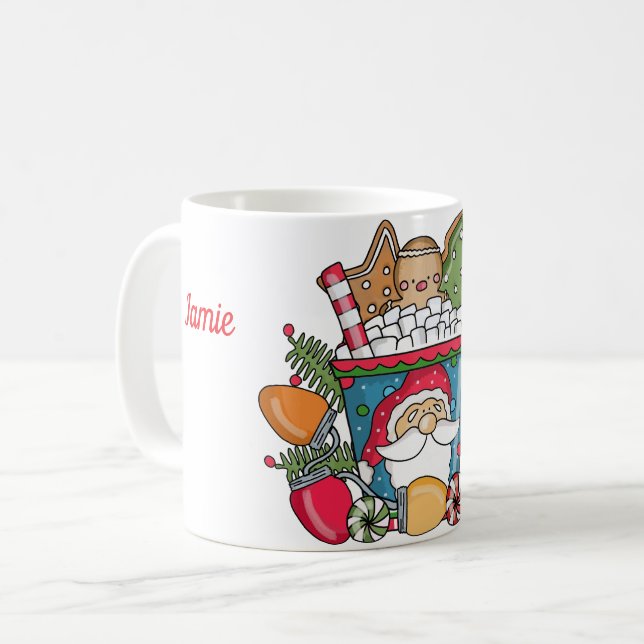 Kid's Christmas Mug Personalize (Front Left)