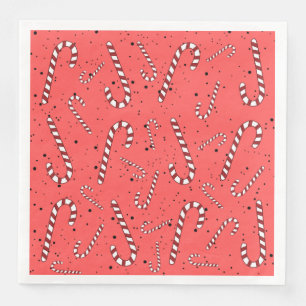 Kids Christmas party celebration and family red Napkin