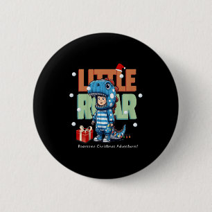 Kids Christmas Roar Dinosaur Kids Boys Xmas Gift 2 Inch Round Button