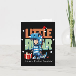 Kids Christmas Roar Dinosaur Kids Boys Xmas Gift Card