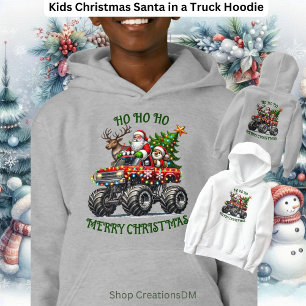 Kids Christmas Santa in a Truck