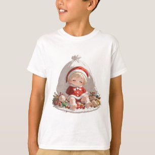 Kids Christmas T-Shirt Santa Children's Basic Tee