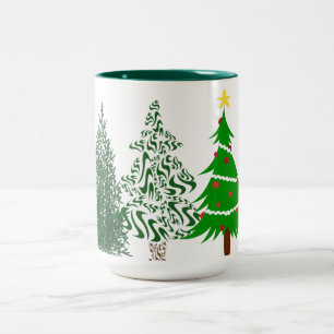 Kid's Christmas Trees Row Party Mug