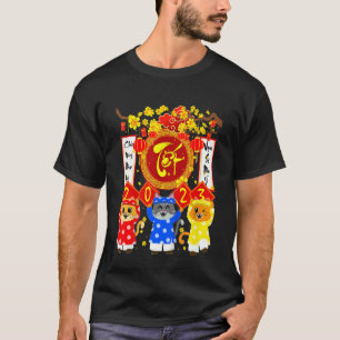 Kids Chuc Mung Nam Moi Xuan Quy Mao 2023 Cat in Ao T-Shirt