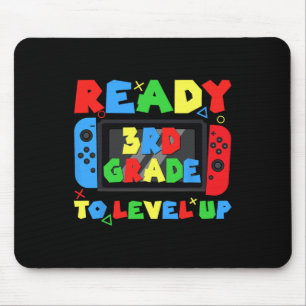 Kids Ck To School 3rd Grade Ready To Level Up Game Mouse Pad