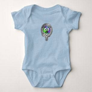 Kids Clan Gunn Crest & Tartan Baby Bodysuit