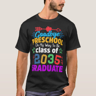 Kids Class Of 2035, 1st Day Of School, First Day O T-Shirt