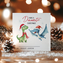 Kids Classroom Dinosaur Christmas Holiday