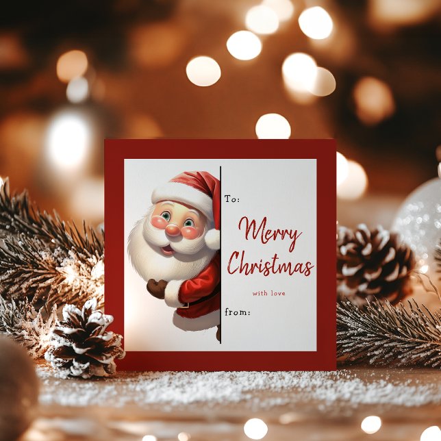 Kids Classroom Personalized Santa Christmas Holiday Card (Creator Uploaded)