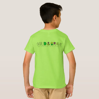 Kids clothing, wild and brave T-Shirt
