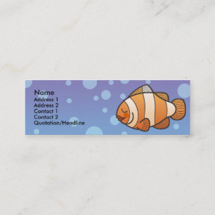 Kids Clown Fish Skinny Profile Cards
