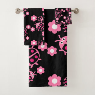 Kids Coccinellidae ladybug Bath Towel Set