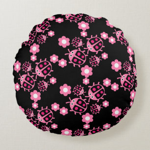 Kids Coccinellidae ladybug  Round Pillow