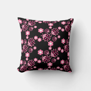 Kids Coccinellidae ladybug Throw Pillow
