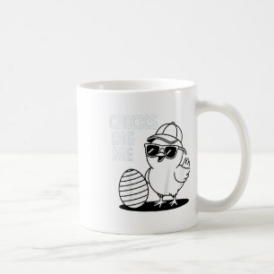 Kids Colour Me In Chicks Dig Me Happy Easter Boys  Coffee Mug