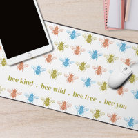 Kids Colourful Bee Pattern with Personalized Text
