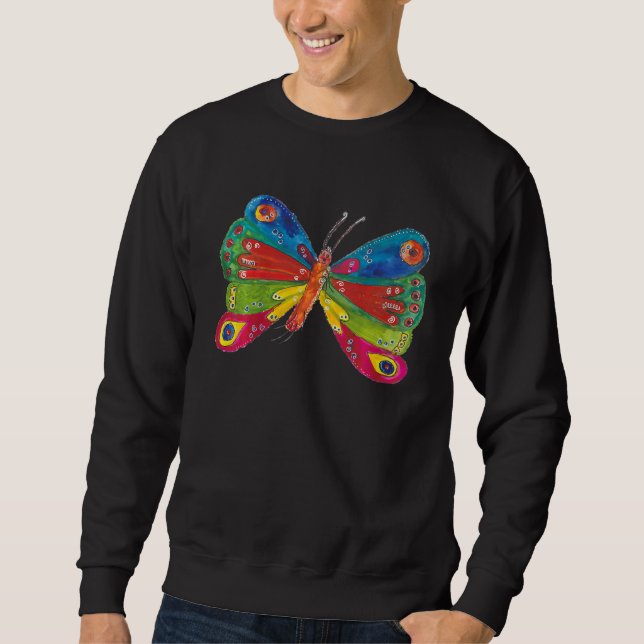 Kids Colourful Butterfly Sweatshirt (Front)