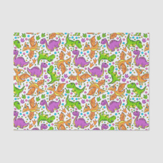 Kids Colourful Dinosaurs Tissue Paper