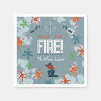 Kids Colourful Paintball Boys Birthday Party