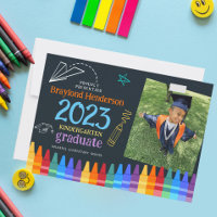 Kids Colourful Photo Elementary School Graduation