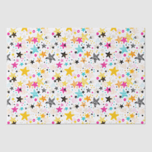 Kids Colourful Stars  Tissue Paper