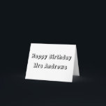 Kids Colouring card, Happy birthday teacher Card<br><div class="desc">Your child will have so much fun adding their special touches to this card by colouring it in,  they will be so pleased to give this to their favourite teacher on their speacial day!</div>