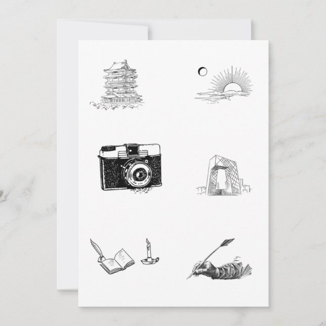 Kids Colouring Pages Creative Design Invitation (Front)