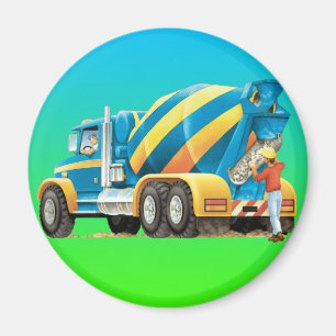 Kids Concrete Mixer Magnet