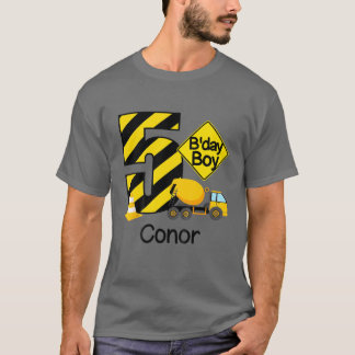 Kids Construction 5Th Birthday Conor Boys 5 Years T-Shirt