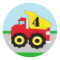 Kids Construction Dumpruck Envelope Seal / Favour