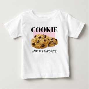 Kids Cookie T-shirt, Personalized Cookie Baby T-Shirt