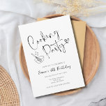 Kids Cooking Party Invitation Birthday Template<br><div class="desc">If you're looking for birthday theme ideas,  try a kids cooking party! Boys and girls will be thrilled to receive this baking party invitation where they get to take home cookies and cupcakes! This kids cooking birthday invitation is easy editable and printable template is available as a digital download.</div>