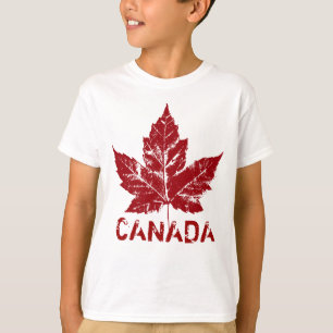 Kid's Cool Canada Shirt Retro Canada Souvenir Tops