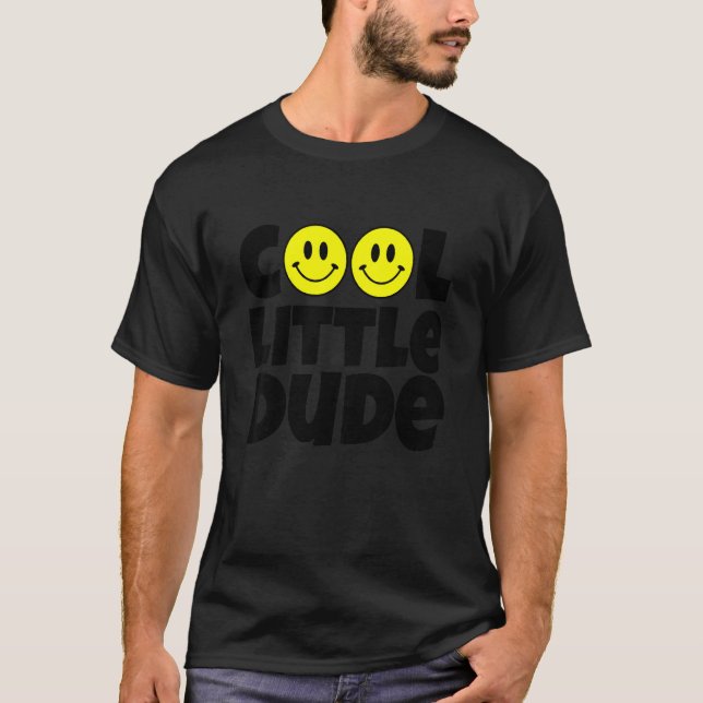 Kids Cool Little Dude  Cute Colourful Kids Girls B T-Shirt (Front)