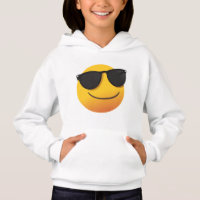 Kids Cool Smiley Hoodie | Fun Emoji Graphic Design