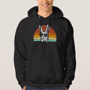 Kids Coolest Bunny In Town Sunglasses Toddler Boys Hoodie