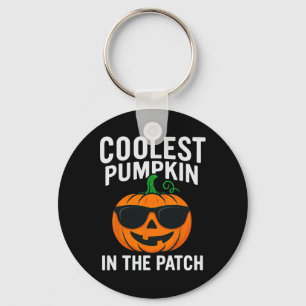 Kids Coolest Pumpkin In The Patch Halloween Boys G Keychain