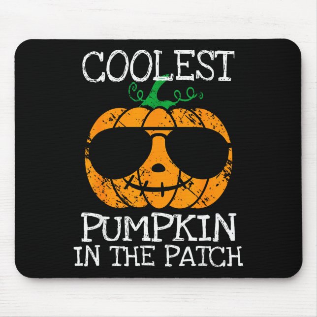 Kids Coolest Pumpkin In The Patch Halloween Boys G Mouse Pad (Front)