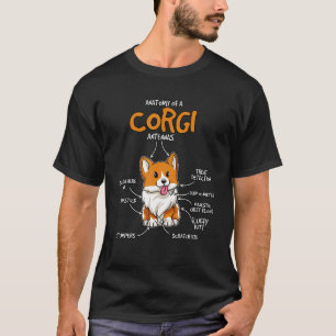 Kids Corgi Gift Corgi Stuff Anatomy Of A Corgi T-Shirt